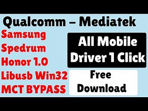 All Mobile Driver कैसे Download करे ? 1 Click Download Now - Free . Qualcomm - Mediatek , SPD