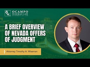 A Brief Overview of Nevada Offers of Judgment with Tim Wiseman