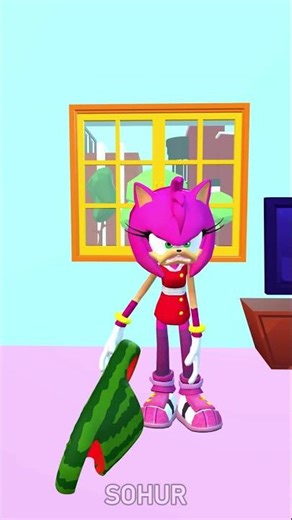 Amy's Slipper vs Shadow! Don't Tease Sonic! #SOHUR #sonic #animation