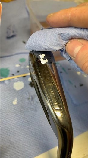 How to EASILY Re-Paint Your Golf Club #golf #golfhacks #golftips