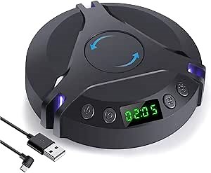 Mouse Jiggler, Mouse Mover Device Wiggler Shaker with ON/Off Switch, LED Display, Light and Drive Free USB Cable, Moves Mouse Automatically, Keep PC Screen Active, Black