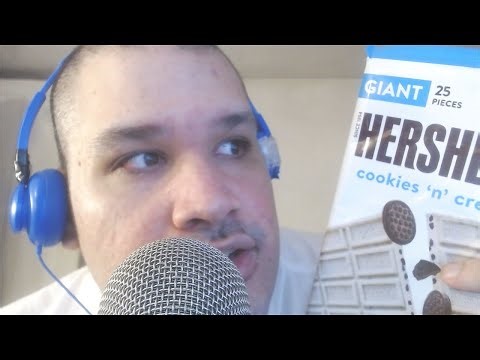 Asmr Eating Giant Hersheys Cookies n Creme Bar