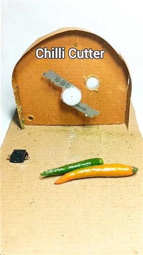 Dc motor Chilli cutter #chilimachine #experiment #mixer #youtubeshorts #shorts