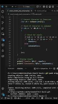 C Program to Count Vowels and Consonants String Logic Explained #cprogramming #coding #programming