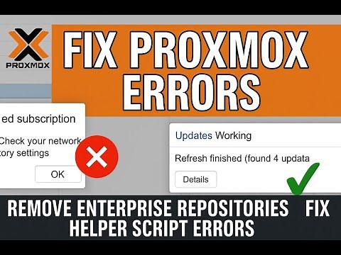 Proxmox 9: Fix Repos & Remove “No Subscription” Error – 100% GUI Tutorial