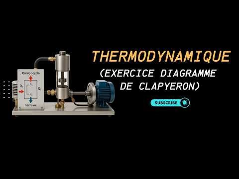 Thermodynamique 1 : Exercice corrigé 2 sur le diagramme de Clapeyron (P-V) خطوة بخطوة