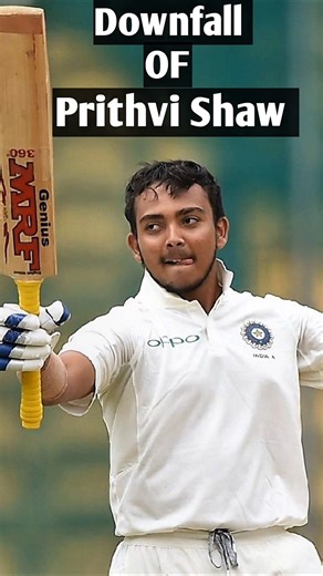 Downfall of prithvi Shaw #cricket #sports #prithvishaw