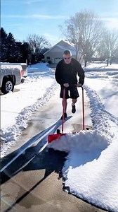 36‑Inch VEVOR Snow Pusher in Action — Real Time Demo