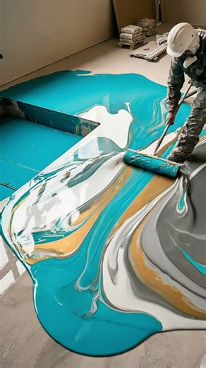 Luxury Epoxy Floor Transformation 😱 Ocean 3D Room Makeover | Satisfying Home Renovation USA