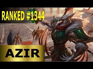 Azir Mid - Full League of Legends Gameplay [German] Lets Play LoL - Ranked #1344