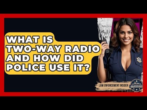 What Is Two-way Radio And How Did Police Use It? - Law Enforcement Insider