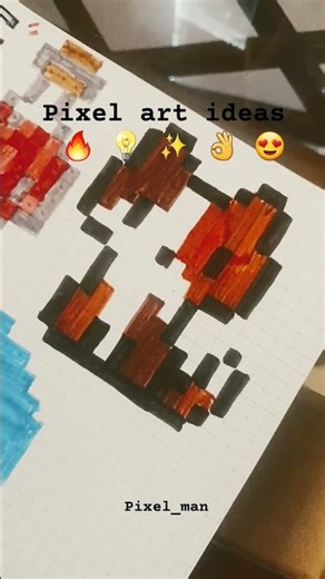 pixel art ideas 🔥 💡 ✨️ #pixelart #pixel_man