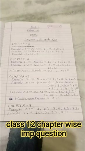 don't skip “Class 12 Chapter-Wise IMP Questions” board 2026