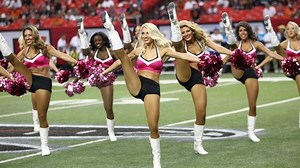 Cheerleaders Perform in Pink