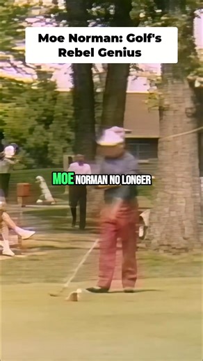 Moe Norman, the legendary golfer, preferred kids to grownups and carried his own clubs. He said his family never saw him play, and that back then, golf was a 'big shots game'. 'I did it my way,' he declared, 'and I'm not ashamed one bit.' #MoeNorman #GolfLegend #GolfHistory #Golfing #MyWay | Moe Norman