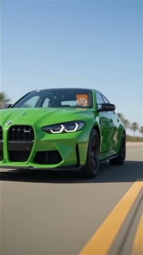 "Minecraft Car Battle: BMW vs Mercedes"