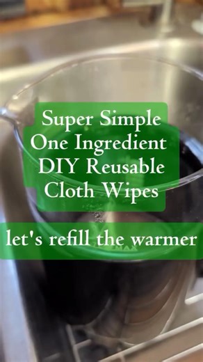 One Ingredient DIY Reusable Wipes #reusable #reusablediapers #clothdiapers #clothdiapering #budget