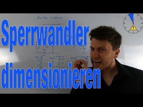 Sperrwandler Dimensionieren Eingang Ausgang Spannung Fly Back Converter
