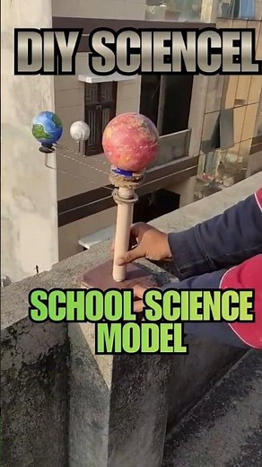 DIY School Project: Mechanical Earth, Moon, and Sun Orbit Model
