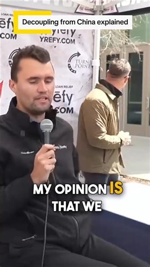 Decoupling from China explained #charliekirk #debate #usa #economics