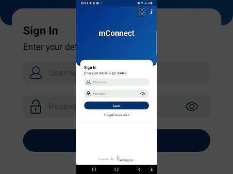 How to Log in Mobitel mConnect app