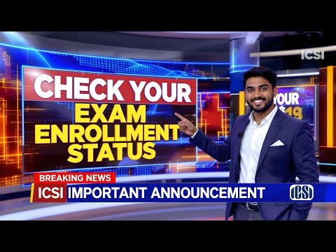 Latest announcement from ICSI - Get it done before you sit for your Exam | CS EXAMSQUAD