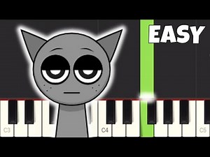 Sprunki - GRAY - EASY Piano Tutorial