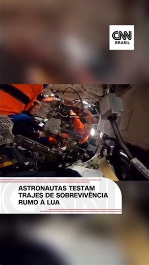 Astronautas testam trajes de sobrevivência rumo à Lua