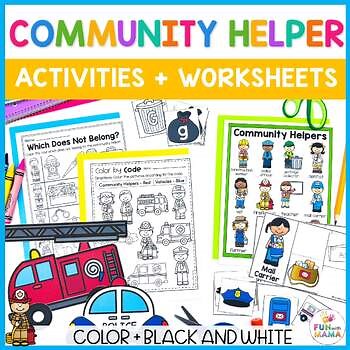 Community Helpers Activities Craft Match Sort Tracing Worksheets Write The Room