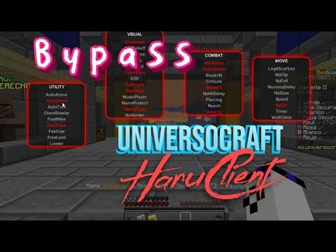 Using Haru Client in UniversoCraft | Good Client