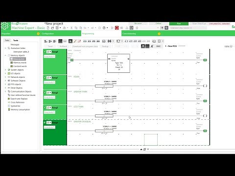 Comparison Block, Equal, Greater than , Less ,|| EcoStruxure Machine Expert Basic || Schneider PLC