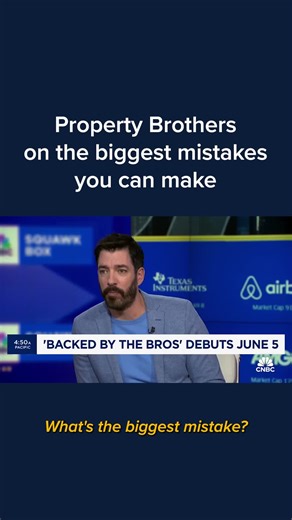 Scott Brothers Global co-founders Jonathan Scott and Drew Scott discuss the biggest mistakes you can make in real estate, state of home ownership in the U.S., impact of higher interest rates and property taxes. For more of what they had to say, check out the link in bio.#linkinbio #cnbc