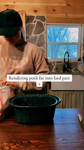 524K views · 2.8K reactions | Part 2! Hannah McFarland is singing!#cooking #lard #pigfat #howto #homestead #rendering #kitchen #countryliving | Katherine Umbarger | Facebook