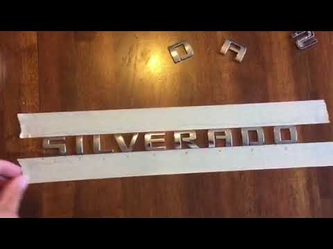 Car Badge Letters and Decals Replacement Installation and Removal