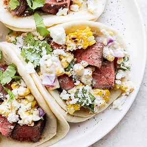 Grilled Steak Elote Tacos