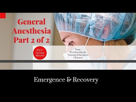 General Anesthesia Part 2, Emergence and Recovery
