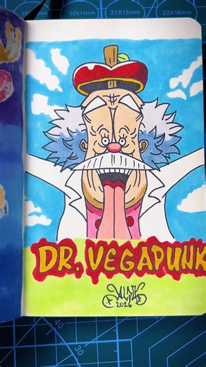 Dibujo de Dr VegaPunk y biografía | #onepiece #dibujoanime #animeart #dibujofácil #vegapunk