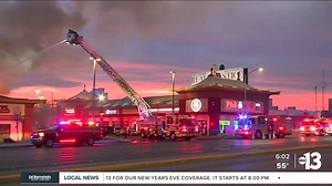 Fire heavily damages Halal Guys restaurant in Las Vegas Chinatown, nearby businesses affected