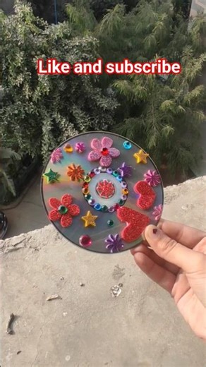 Amazing Cd Diy/ Turn cd into room decore/ cd art/cd decoration/cd craft ideas#shorts #craft#cdidea