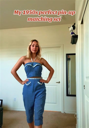 1950s Perfect Pin-Up Matching Set for Summer Style