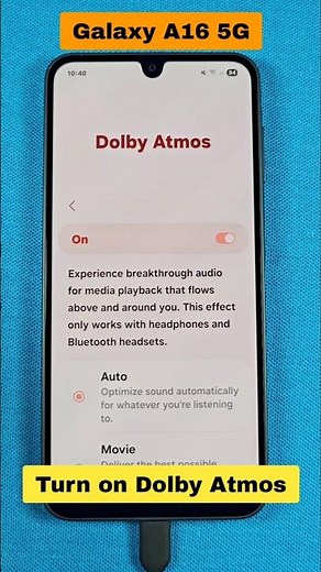 Dolby Atmos Samsung Galaxy A16 5G