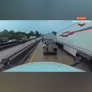 He is lucky that tanker truck wasn't carrying gasoline or propane. | American Truck Drivers
