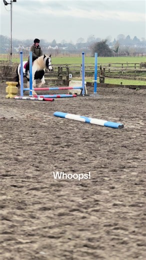 🎥✨ Come with me for my first jump lesson ever! ✨🎥 I was so nervous for this one because Inky absolutely loves to jump and usually gets quite strong coming into poles and fences. But today, she completely surprised me—such a good girl! 🖤🤍 Calm, collected, and really listening (most of the time). Sure, a couple of strides weren’t perfect, but I’m honestly so happy with how it went. Feeling excited for the next one! 🐴💫 Onwards and upwards! 🏇💪 #FirstJumpLesson #EquestrianJourney #InkyTheStar