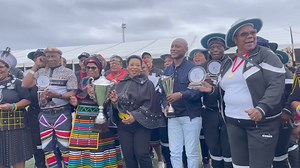 1.7K views · 15 reactions | Phakamisa u7, phakamisa inombolo  Premier Nomusa Dube-Ncube and MECs celebrate Team KZN, 7-time champions of the National Golden Games, during the Freedom Day Celebration in Gamalakhe, Ugu District Municipality. #SouthAfrica30  #30YearsOfFreedom #FreedomMonth2024 #Freedom30 #FreedomDay2024 | KwaZulu-Natal Provincial Government | Facebook