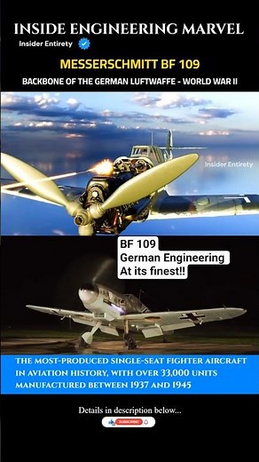 BF 109 G-6 “Die Beule” | WWII’s Most Produced & Deadliest Fighter Aircraft #tech #engineering #new