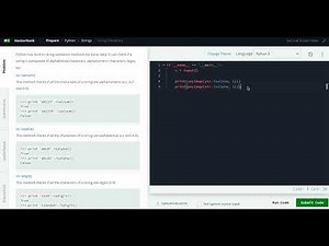 Hackerrank Python Solution #6 Strings - Python: String Validators