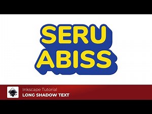 Create long shadow text in inkscape | inkscape tutorial