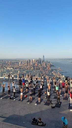 Edge on Instagram: "This is your sign to do yoga 1,100 ft above the NYC skyline 🧘‍♂️ Enter your self-care era and join us at Edge for Sky-High Yoga Presented by @Mastercard ⛅️ Check out the link in bio to learn more! #edgenyc #nyc #yoga #newyorkcity #bucketlist #thingstodoinnyc"