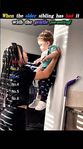 The older sibling’s patience with gentle parenting has left the chat.