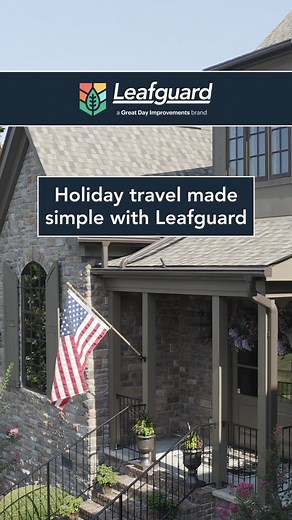 Travel season made simple! Thanks to Leafguard, your gutters take care of themselves—so you can focus on making memories. No clogs, no maintenance, just gutters that work! Call 1.800.Leafguard or click here: https://quote.Leafguard.com/. #GreatDayImprovements #Holidays #Travel #MaintenanceFree #CleanGutters #ProtectedByLeafguard | Leafguard Brand Gutters | Facebook